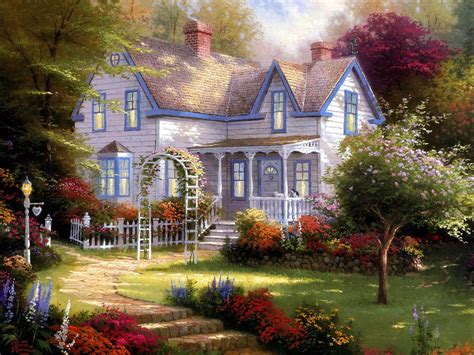 Home Living Cottages Of Love A Tribute To Thomas Kinkade