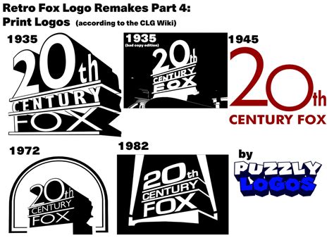 Retro Fox Logo Remakes Part 4 Print Logos By Puzzylpiece On Deviantart