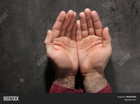 Man Showing Palms Image And Photo Free Trial Bigstock