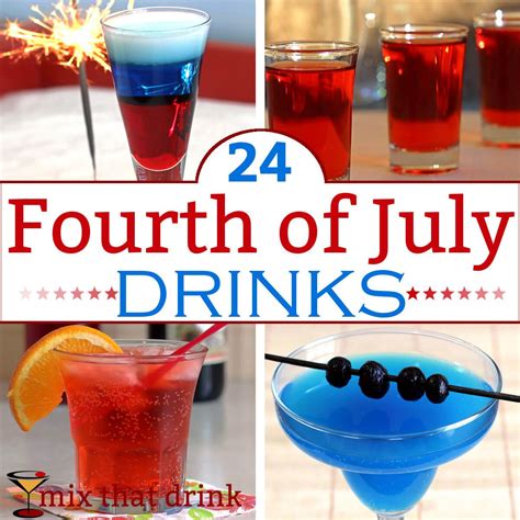 24 Fourth of July Drinks | Fourth of july drinks, 4th of july cocktails, Fourth of july cocktail