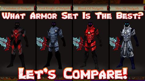 Comparing All The New Nulgath Armor Set Stats Whats The Best