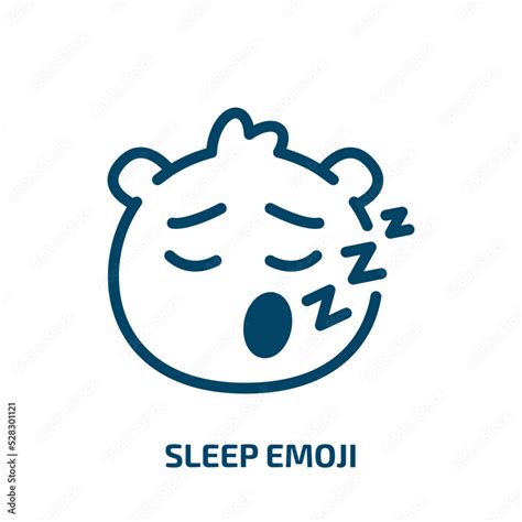 Vetor De Sleep Emoji Vector Icon Sleep Emoji Face Smile Filled Icons