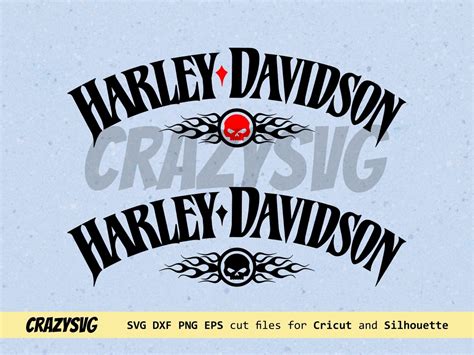 Silhouette Harley Davidson Logo Svg