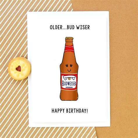 Happy Birthday Beer Birthday Card Puns Birthday Wishes Funny