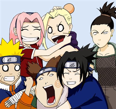 Naruto Squad 7 And 10 By Sugarcoatedlollipops On Deviantart