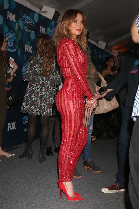 jennifer lopez looks red hot in a jumpsuit american idol xv