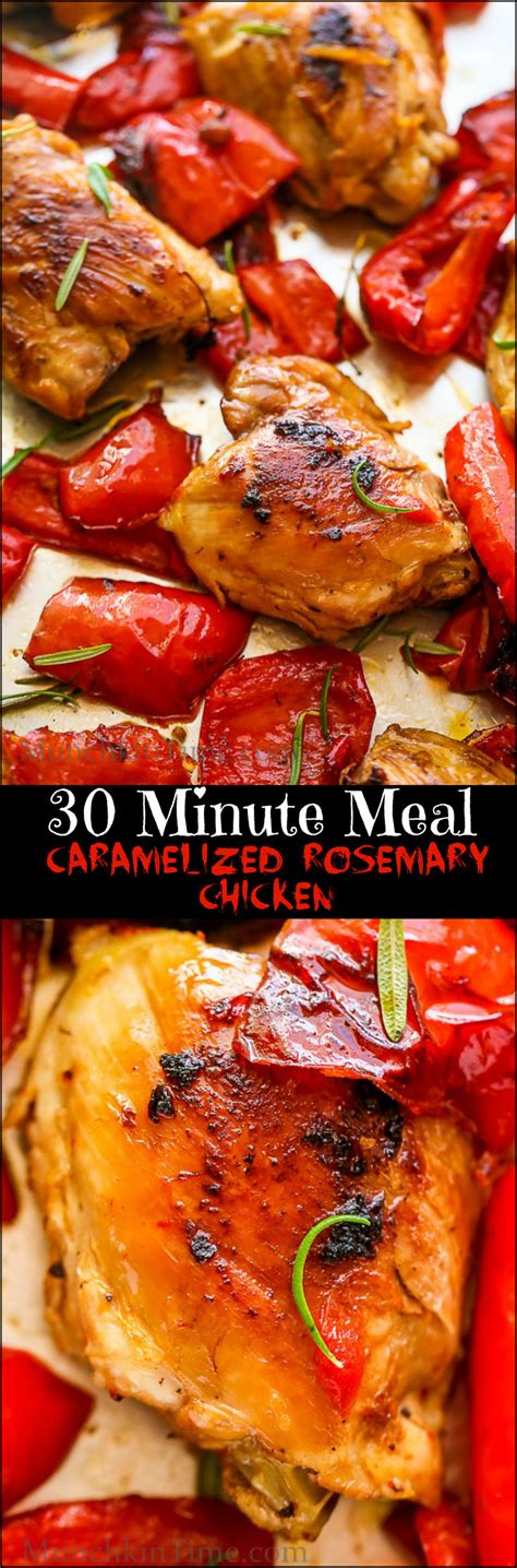 Caramelized Rosemary Chicken Recipe Delicious Dinner Ready In Just 30 Minutes Rosemary