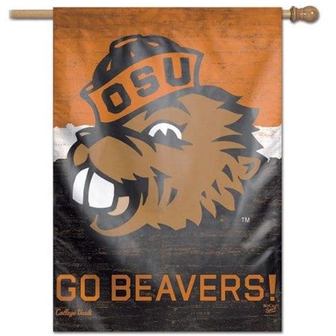 Oregon State Beavers Flag Throwback Vault Logo House Banner
