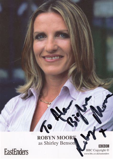 Robyn Moore As Shirley Benson Bbc Eastenders Hand Signed Cast Card