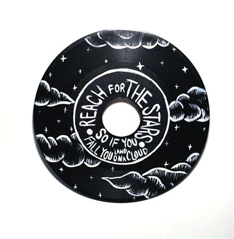 Kanye West lyrics painted on a vinyl record | Record art, Vinyl record art, Record painting