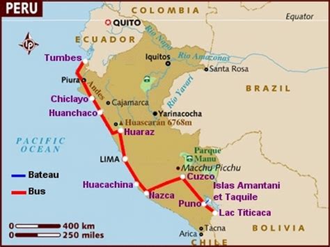 Huacachina Oasis Peru Map
