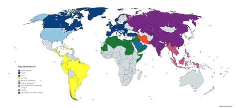 Major World Alliances R Maps