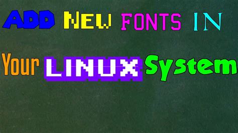 🔠 How To Install Awesome Fonts In Any Linux System 🔠 Youtube
