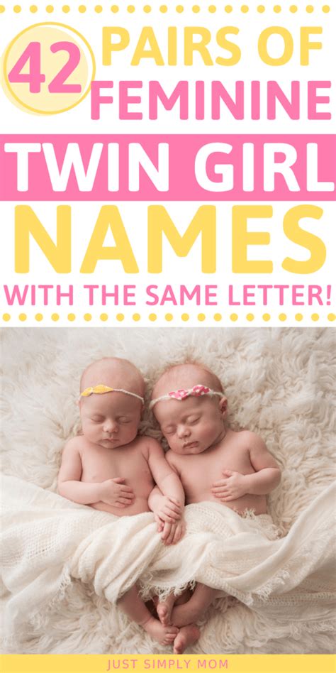 42 sets of beautiful twin girl names for 2022 just simply mom