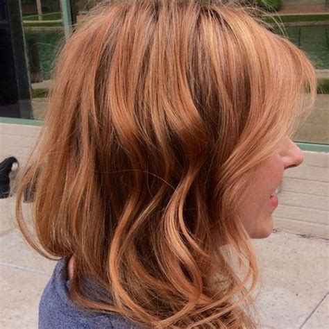 Copper Blonde Disheveled Hairstyle Strawberry Blonde Hair Blonde