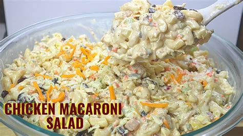 Creamy Chicken Macaroni Salad Pinoy Style Chicken Macaroni Salad