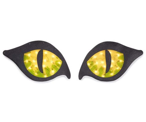 Green Lighted Spooky Cat Eyes Big Lots Rock Painting Patterns