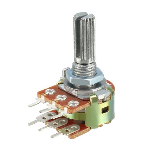 Wh148 50k Ohm Variable Resistors Dual Carbon Film Taper Potentiometer