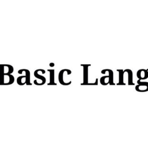 Basic Lang