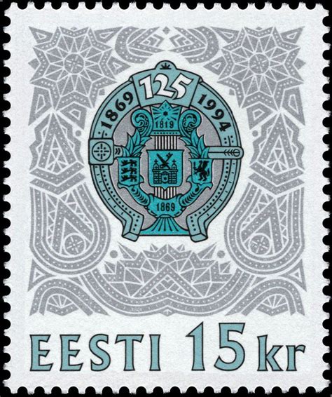 125 Years Of Estonian Song Festivals Stamp Postage Stamps Badge