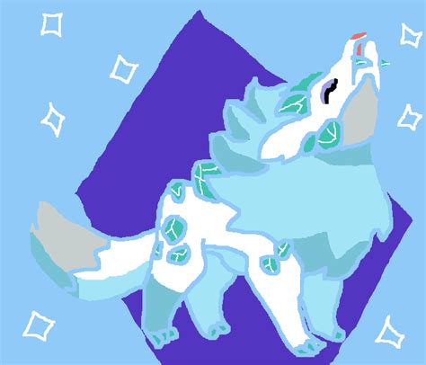 Pixilart Ice Wolf By Shadowcloud1535