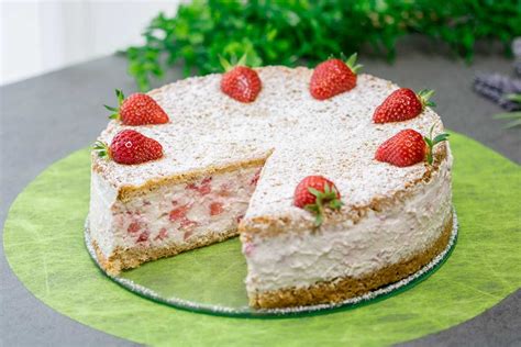Erdbeer -Käsesahnetorte