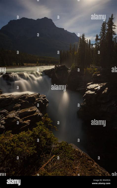 Athabasca Falls Jasper National Park Alberta Canada Stock Photo Alamy