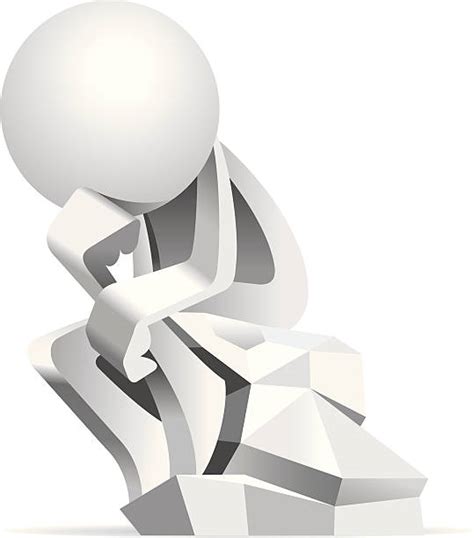 Top 60 Thinker Statue Clip Art Vector Graphics And Illustrations Istock