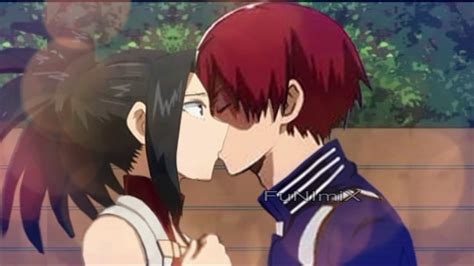 Todomomo Kiss Behind The Scenes Bts Todoroki Shoto X Yaoyorozu Momo