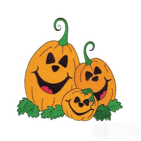 Happy Jack O Lanterns Halloween Embroidery Designs Jack O Lantern