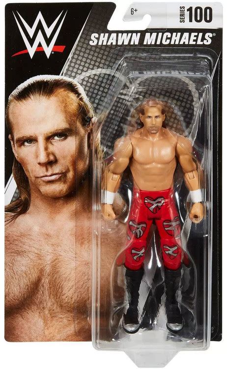 Wwe Wrestling Series 100 Shawn Michaels 6 Action Figure Solid Red Pants
