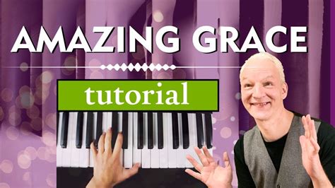 Amazing Grace Piano Tutorial With A Touch Of Blues Youtube