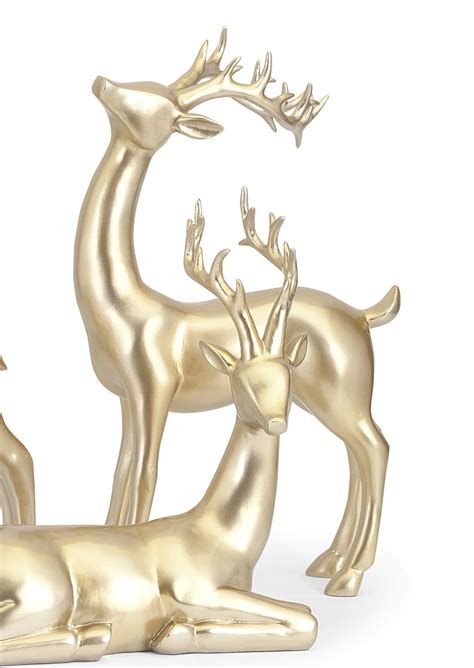 Reindeer Gold Right Gold Reindeer Reindeer Sculpture Reindeer