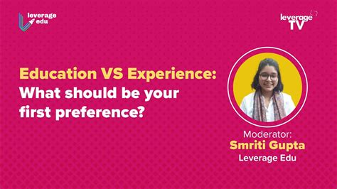 Education Vs Experience What Should Be Your First Preference