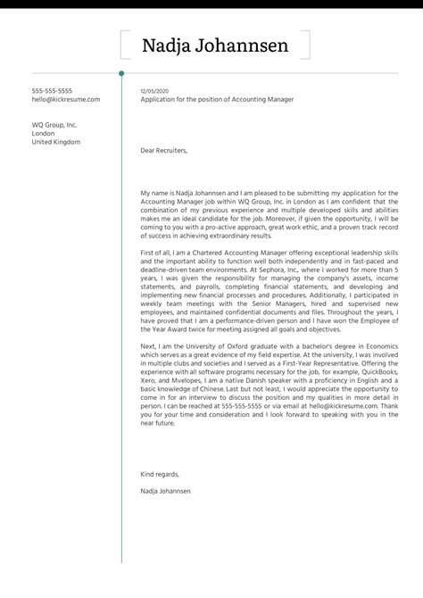 Apr 30, 2021 · accountant cover letter sample 1: Best Cover Letter For Accountant Job Sample | Free Samples ...