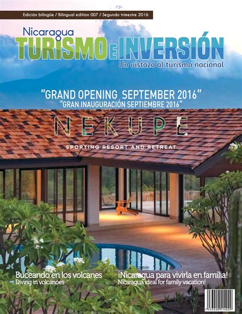 Revista Nicaragua Turismo E Inversión Edición 7 By Nicaragua Turismo E Inversión Issuu