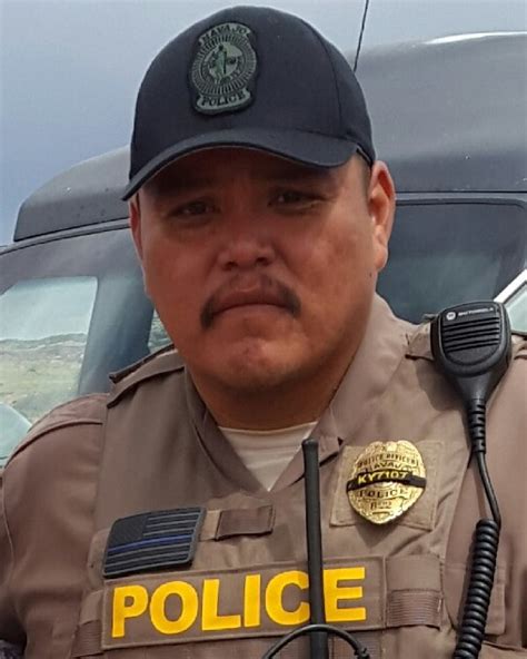 Senior Police Officer Leander Frank Navajo Division Of Public Safety