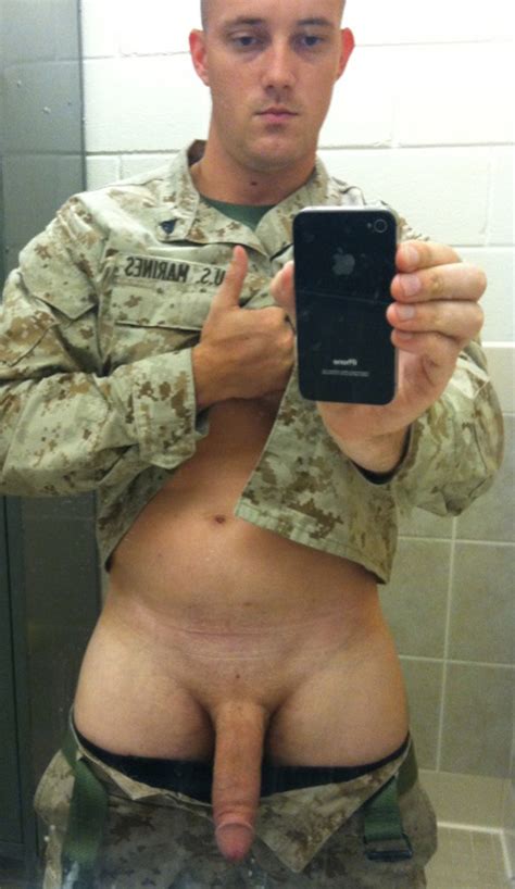 A Naked Guy Naughty In Uniform