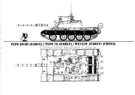 Drawing Type 69 Iii Early Type 79 Early Wz 121d Early