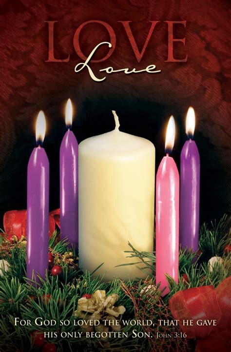 Love Advent Bulletin John 316 Letter Size Church Partner