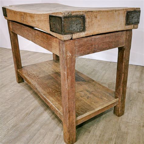 Antiques Atlas Large Butchers Chopping Block Table