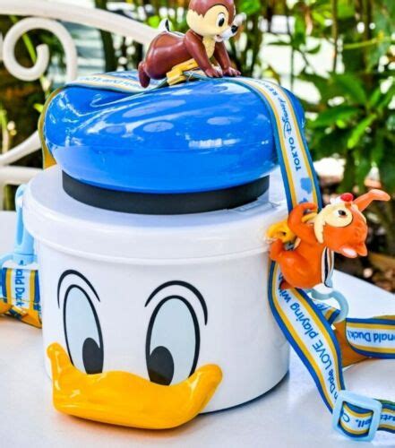 Japan Tokyo Disney Resort 40th Popcorn Bucket Donald Duck Happy