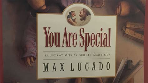You Are Special By Max Lucado Youtube