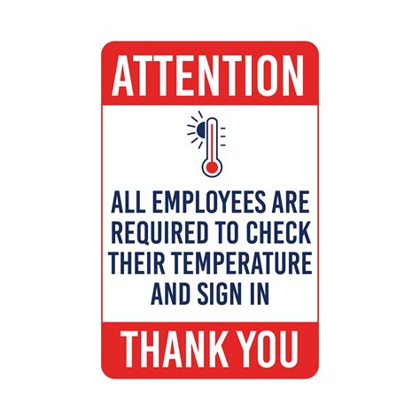 Employees Temperature Check Graphic National Direct