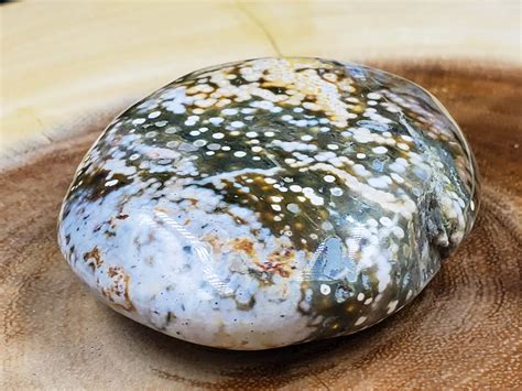 Ocean Jasper Palm Stone 152 Grams 7 Cm