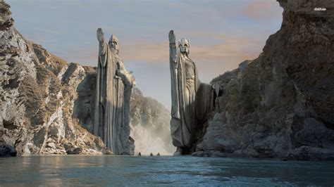 The Road Goes Ever On Anduin And The Argonath