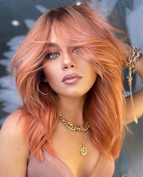 21 ideas for a gorgeous peach hair