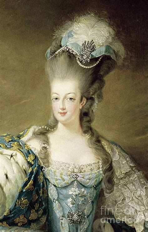 Portrait Of Marie Antoinette Painting By Jean Baptiste Andre Gautier