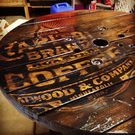 Graphic on Hand-made wire spool table | Wire spool tables, Wooden spool tables, Wood spool tables