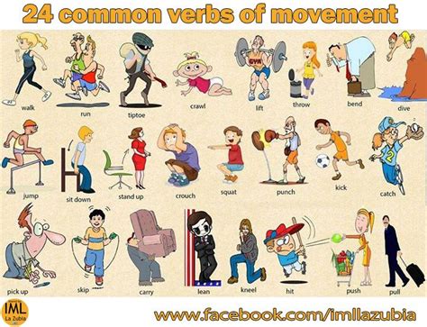 Verbs To Express Body Movement In English Learn English English My